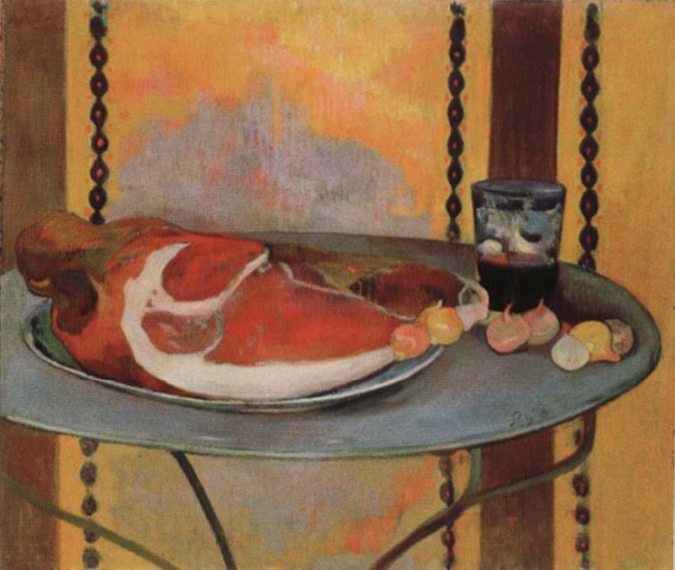 Paul Gauguin Style life with ham